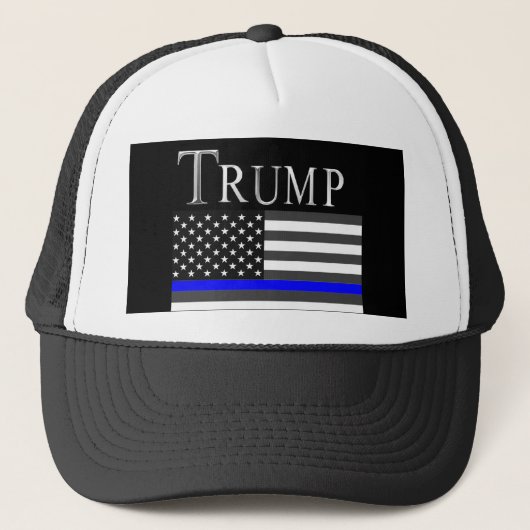 Thin Blue Line Truckerkappe (Vorderseite)