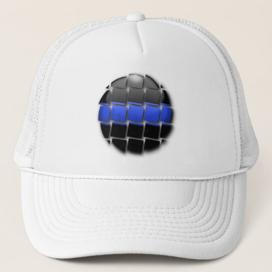 Thin Blue Line Truckerkappe (Vorderseite)