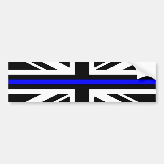 Thin Blue Line - UK Autoaufkleber (Vorne)
