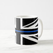 Thin Blue Line UK Flag Kaffeetasse (VorderseiteRechts)