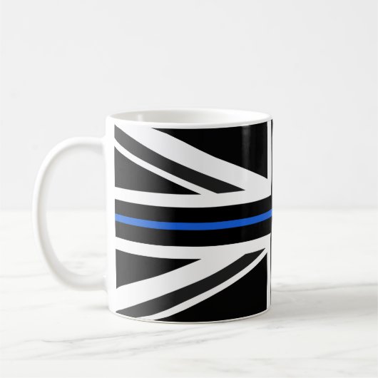 Thin Blue Line UK Flag Kaffeetasse (Links)