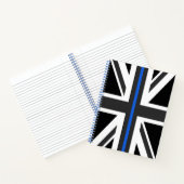 Thin Blue Line UK Flag Notizbuch (Innenseite)