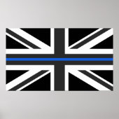 Thin Blue Line UK Flag Poster (Vorne)