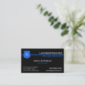 Thin Blue Line UK Flag Visitenkarte (Stehend Vorderseite)