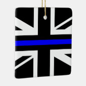 Thin Blue Line - UK Keramikornament (Rechts)