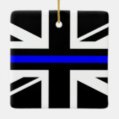 Thin Blue Line - UK Keramikornament (Rückseite)