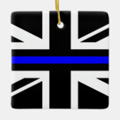 Thin Blue Line - UK Keramikornament (Vorderseite)