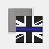 Thin Blue Line - UK Magnet (Vorderseite/Rückseite)