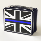 Thin Blue Line - UK Metall Brotdose (Rückseite)