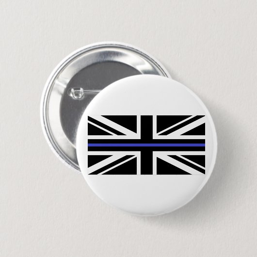Thin Blue Line UK Police Button (Vorne & Hinten)