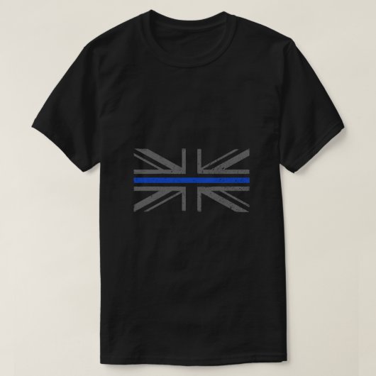 Thin Blue Line UK Police Union Jack Flag Classic T-Shirt (Design vorne)