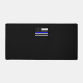 Thin Blue Line und American Flag Schreibtischunterlage (Vorderseite)
