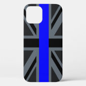 Thin Blue Line Union Jack Case-Mate iPhone Hülle (Rückseite)