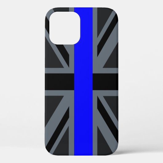 Thin Blue Line Union Jack Case-Mate iPhone Hülle (Rückseite)