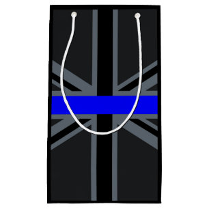 Thin Blue Line Union Jack Decor Kleine Geschenktüte