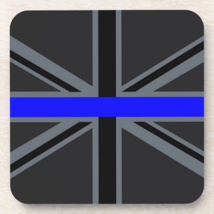 Thin Blue Line Union Jack Decor Untersetzer