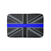 Thin Blue Line Union Jack Design Badematte (Vorderseite)