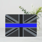 Thin Blue Line Union Jack Graphic (Stehend Vorderseite)