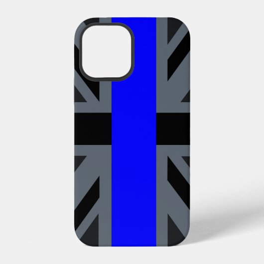 Thin Blue Line Union Jack iPhone Hülle (Rückseite)