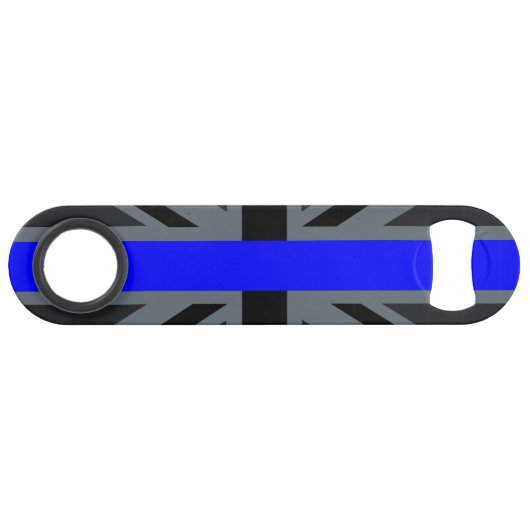 Thin Blue Line Union Jack Speedflaschenöffner (Vorderseite (Horizontal))