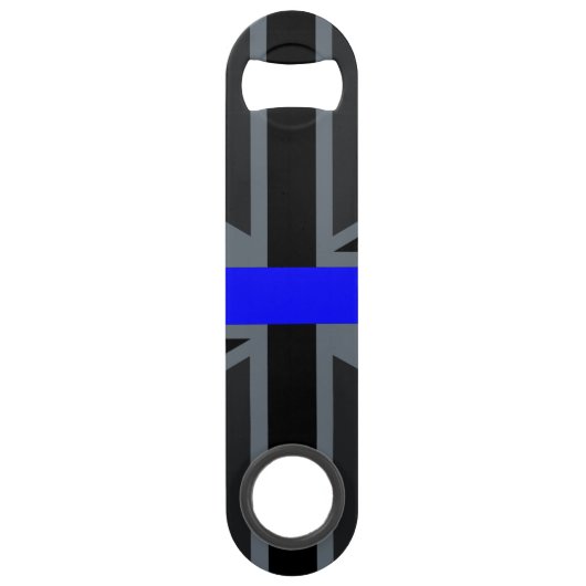 Thin Blue Line Union Jack Speedflaschenöffner (Rückseite)