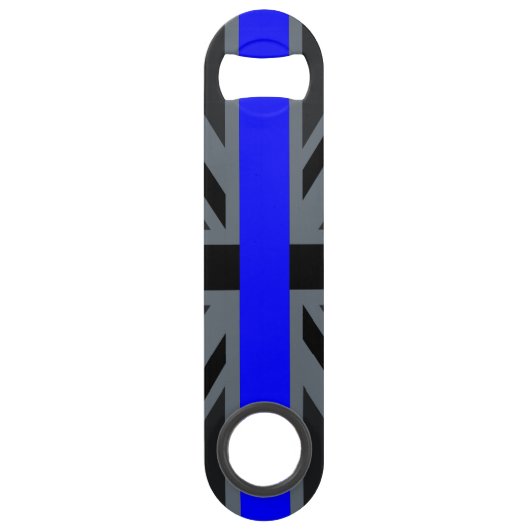 Thin Blue Line Union Jack Speedflaschenöffner (Vorderseite)