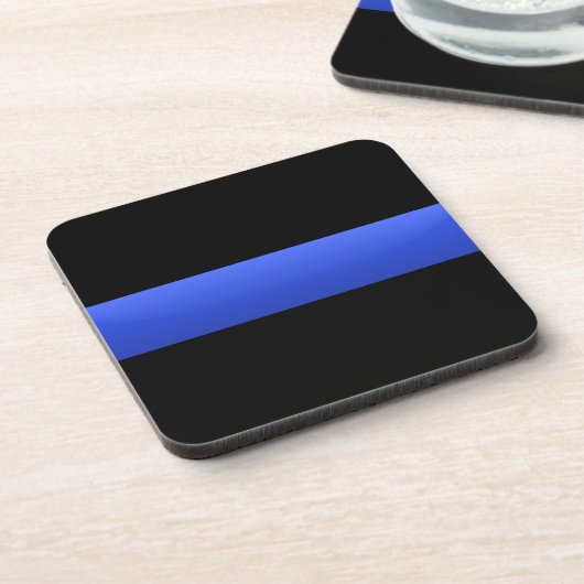 Thin Blue Line Untersetzer (Linke Seite)