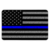 THIN BLUE LINE UNTERSTÜTZUNG POLICE MAGNET (Horizontal)