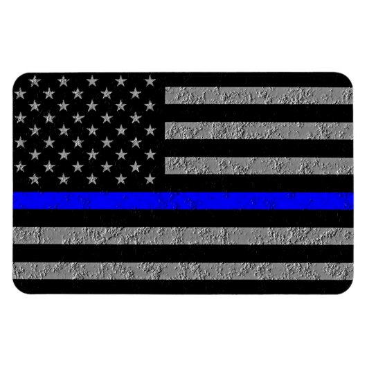 THIN BLUE LINE UNTERSTÜTZUNG POLICE MAGNET (Horizontal)