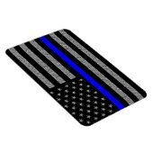 THIN BLUE LINE UNTERSTÜTZUNG POLICE MAGNET (Rechte Seite)
