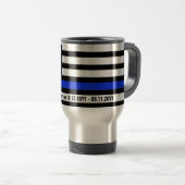 Thin Blue Line US Flag Polizeivollstreckung PD Reisebecher (VorderseiteRechts)