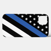 Thin Blue Line US Flagge Case-Mate iPhone Hülle (Rückseite (Horizontal))