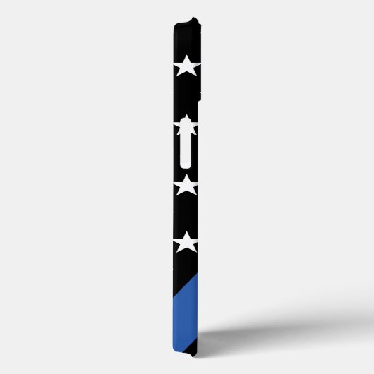 Thin Blue Line US Flagge Case-Mate iPhone Hülle (Rückseite / Rechts)