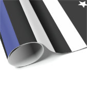 Thin Blue Line USA Flag Geschenkpapier (Rolleneckpunkt)