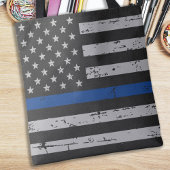 Thin Blue Line USA Flag - Polizeibeamte Tasche