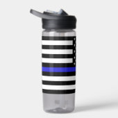 Thin Blue Line & USA personalisierte Polizeiflagge Trinkflasche (Rechts)