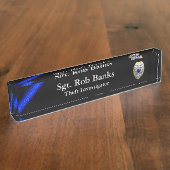 Thin Blue Line - Wählen Sie eines von vier benutze Namensplakette (Seite)