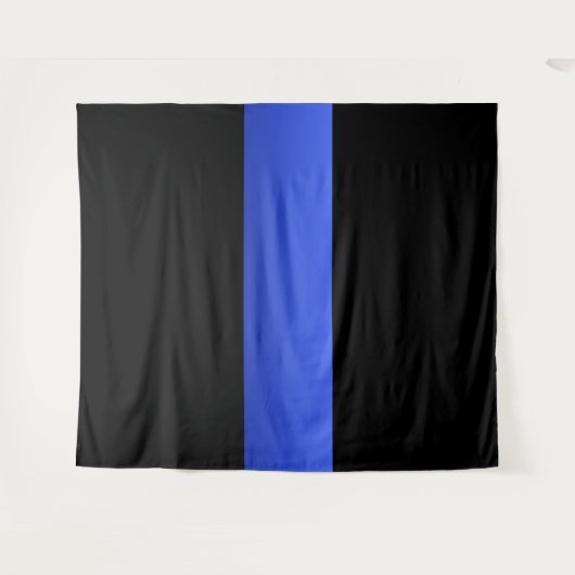 Thin Blue Line Wandteppich (Vorderseite (Horizontal))