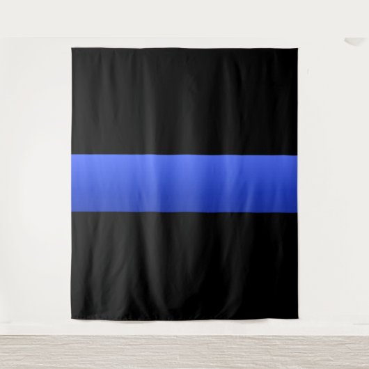 Thin Blue Line Wandteppich (Vorderseite)