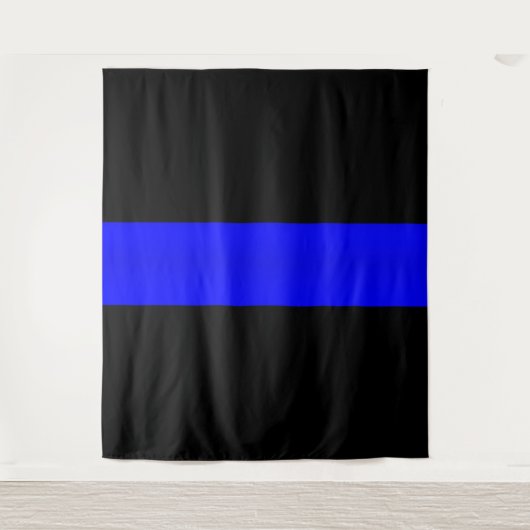 Thin Blue Line Wandteppich (Vorderseite)