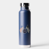 Thin Blue Line Wasserflasche Trinkflasche (Links)