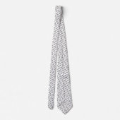 Thin Blue Line White Handcuff Keys Neck Tie Krawatte (Rückseite)