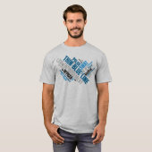 Thin Blue Line Word Cloud-T - Shirt (Vorne ganz)
