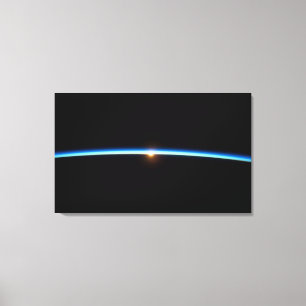 Thin Blue Line Wrapped Canvas Print Leinwanddruck