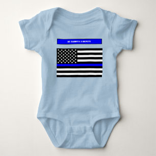 [Thin Blue Line] Zurück zum Blue Police Officer S Baby Strampler