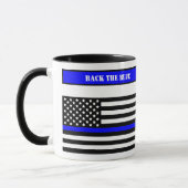 [Thin Blue Line] Zurück zur Blue Law Enforcement S Tasse (Links)