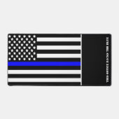 [Thin Blue Line] Zurück zur Blue v2-Polizei Schreibtischunterlage (Vorderseite)