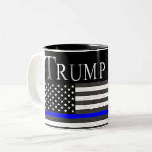 Thin Blue Line Zweifarbige Tasse