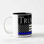 Thin Blue Line Zweifarbige Tasse (Links)