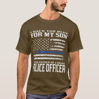 Thin Blue    LineStolzer Vater des Polizeibeamten T-Shirt